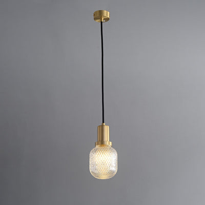 Cacarir Premium Nordic Art Brass Glass Pendant Lamp