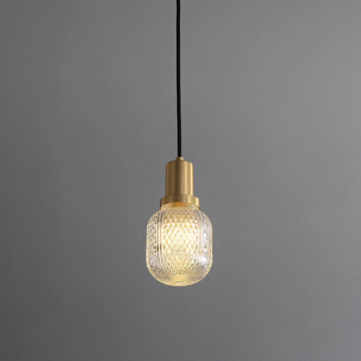 Cacarir Premium Nordic Art Brass Glass Pendant Lamp