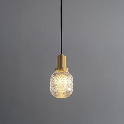 Cacarir Premium Nordic Art Brass Glass Pendant Lamp
