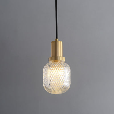Cacarir Premium Nordic Art Brass Glass Pendant Lamp