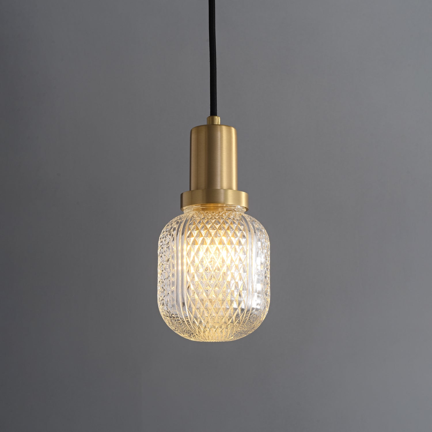 Cacarir Premium Nordic Art Brass Glass Pendant Lamp