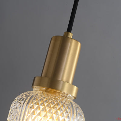 Cacarir Premium Nordic Art Brass Glass Pendant Lamp