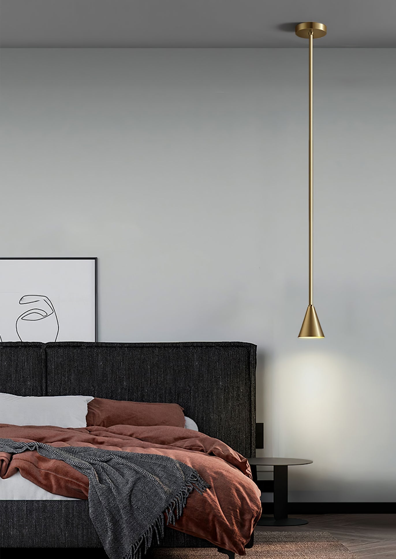 Cutheion Modern Minimalist Brass Pendant Light