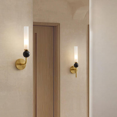 Dulane Modern Minimalist Vertical Marble Wall Lamp