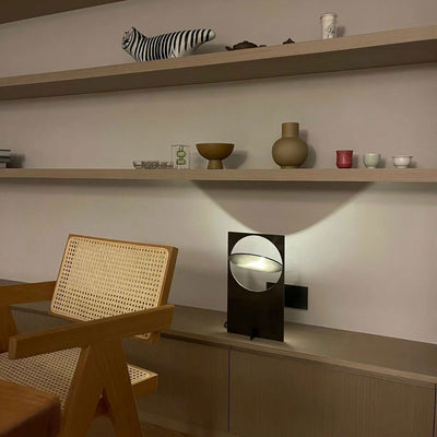 Terieriella Rotating Disc Table Lamp