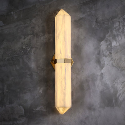 Albiaya Wall Light Alabaster Brass for Bedroom