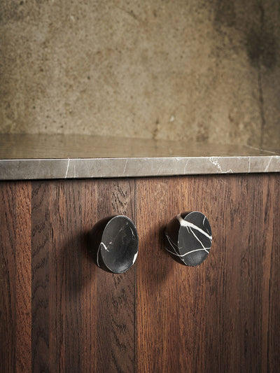 Nerarina Obsidian Core Marble Pull Handle