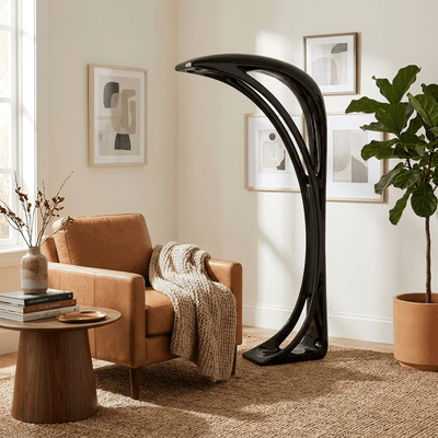 Obsidian Curve Floor Lamp