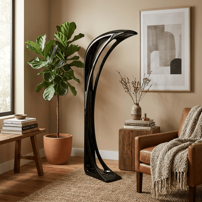 Obsidian Curve Floor Lamp