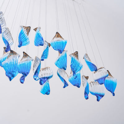 Asteria Wave Blown  Glass Customize Chandelier
