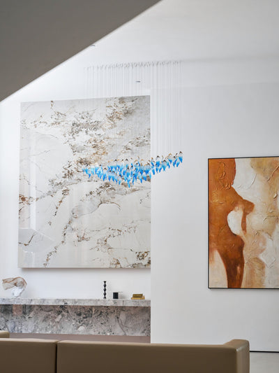 Asteria Wave Blown  Glass Customize Chandelier