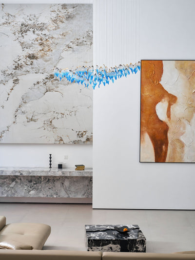 Asteria Wave Blown  Glass Customize Chandelier