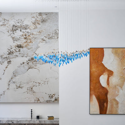 Asteria Wave Blown  Glass Customize Chandelier