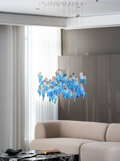 Asteria Wave Blown  Glass Customize Chandelier