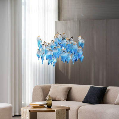 Asteria Wave Blown  Glass Customize Chandelier