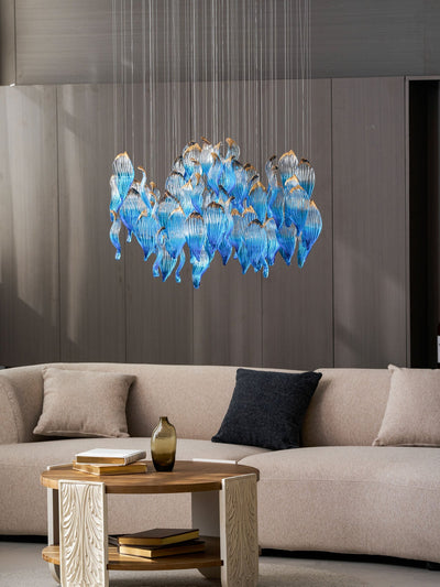 Asteria Wave Blown  Glass Customize Chandelier