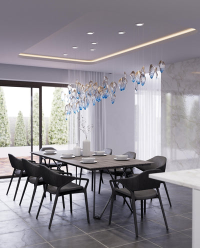 Asteria Wave Blown  Glass Customize Chandelier