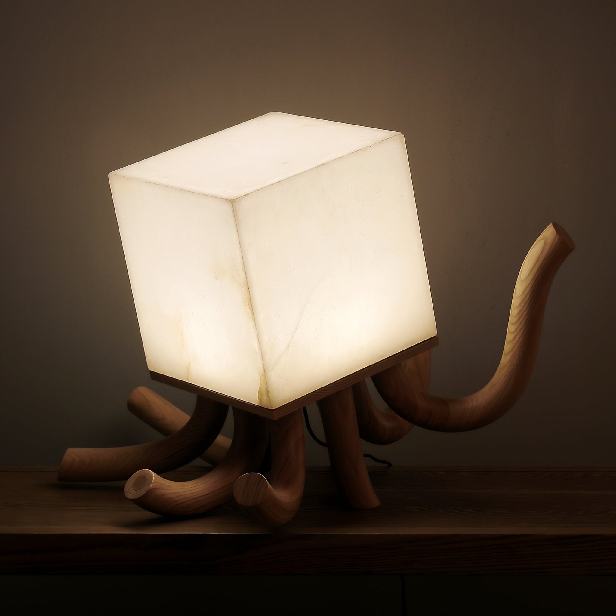 Dravk Tentacle Alabaster Table Lamp