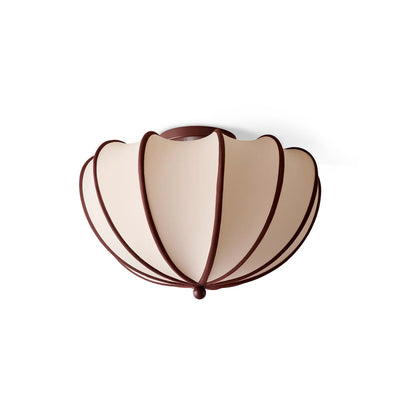 Pemberley Scalloped Fabric Flush Mount
