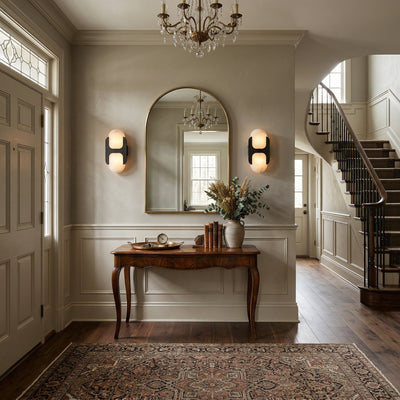 Silverford Alabaster Indoor Wall Light
