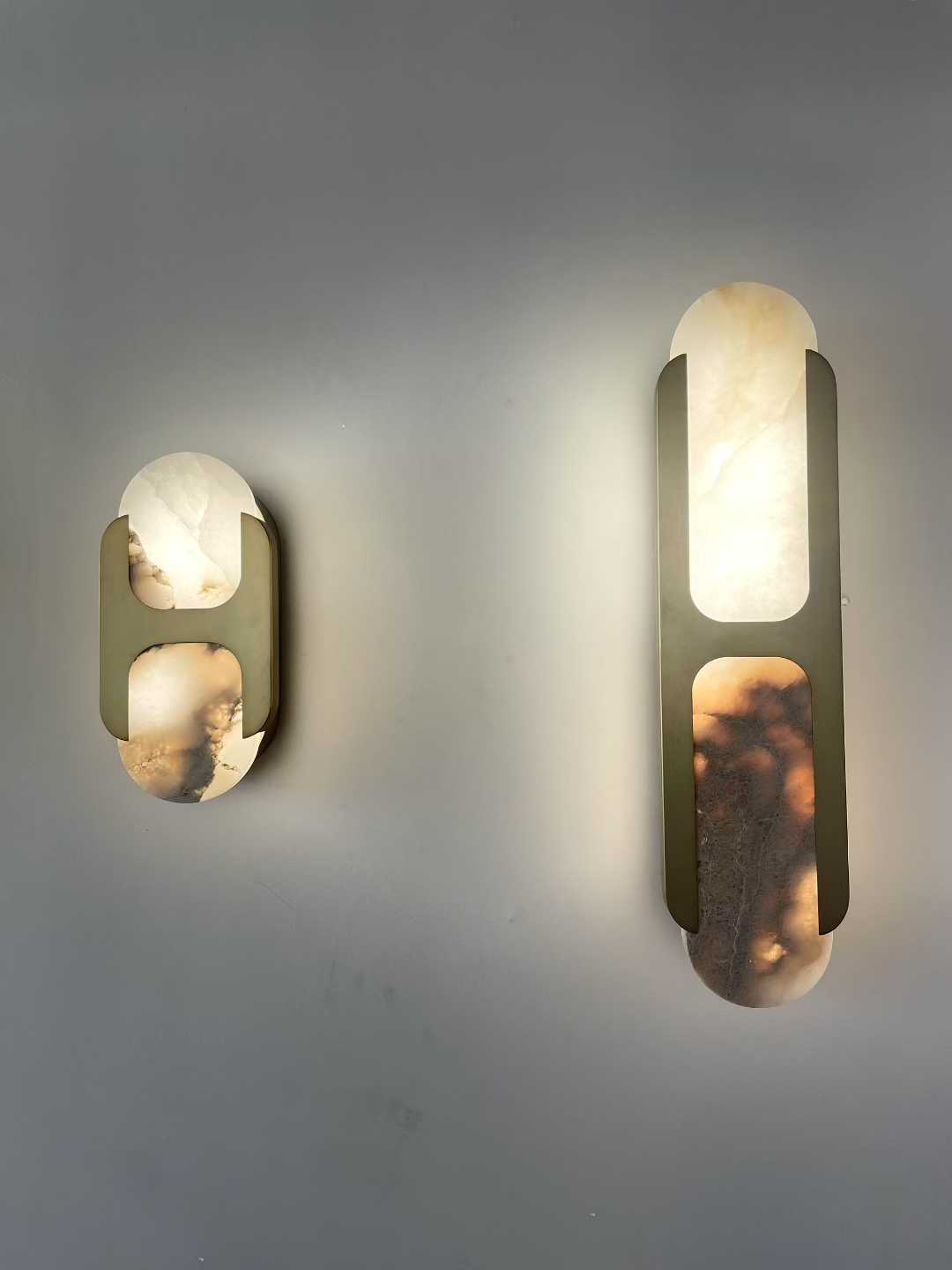 Silverford Alabaster Indoor Wall Light