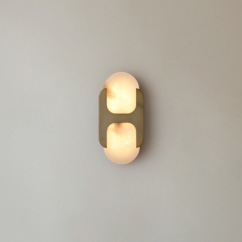 Silverford Alabaster Indoor Wall Light