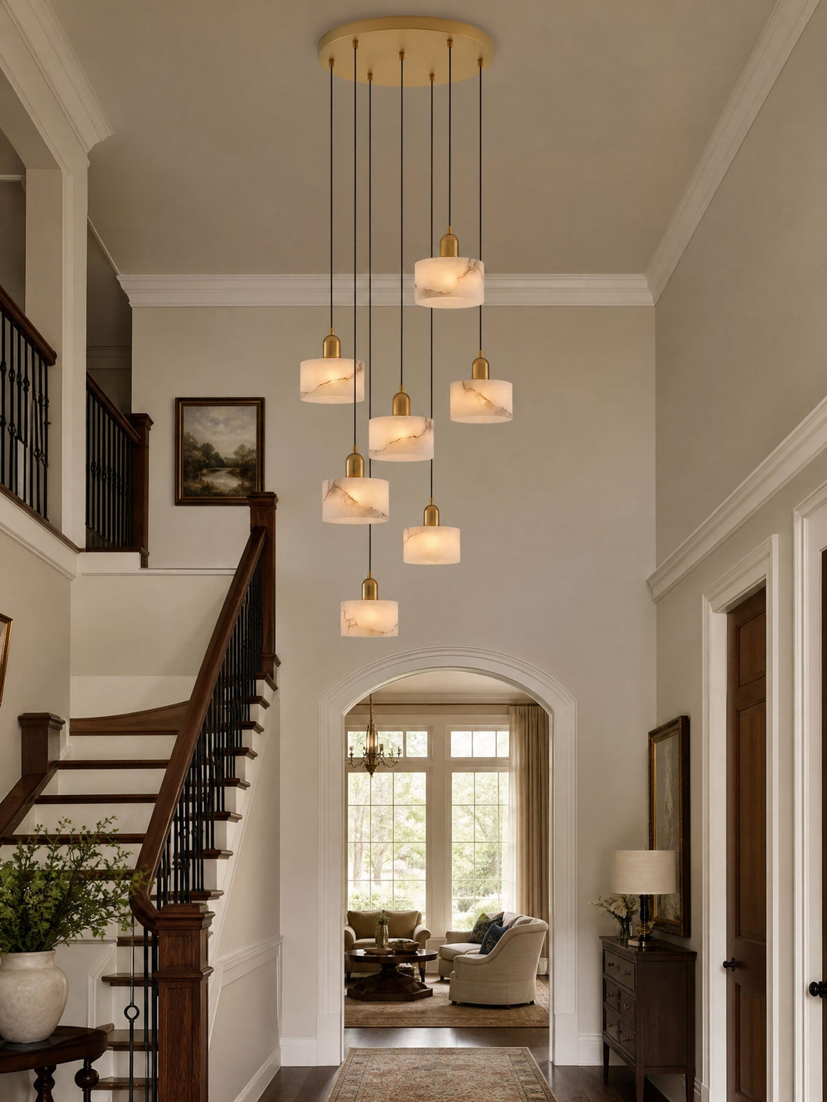 Fjara Alabaster Pendant Light