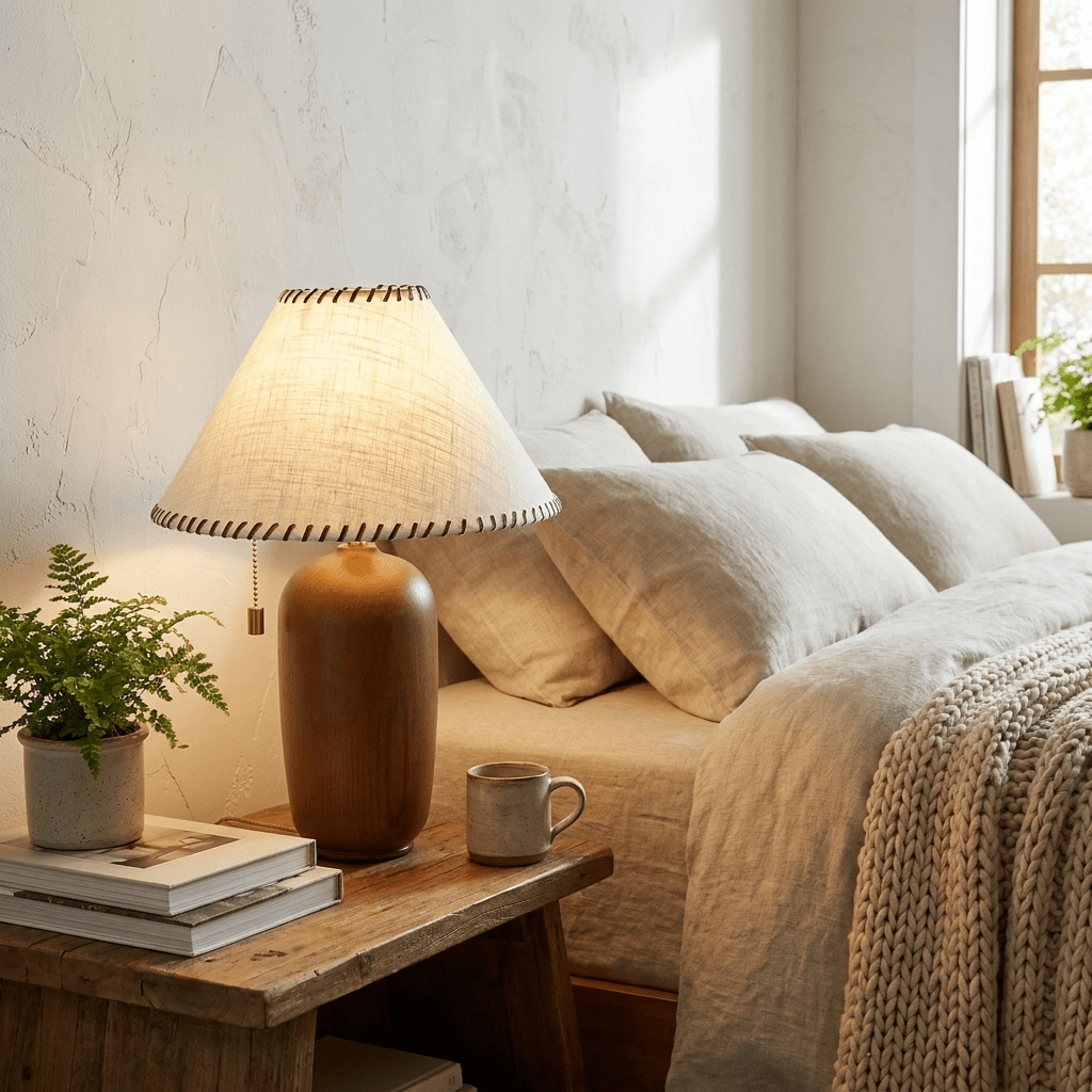 Rinoena Wood Table Lamp