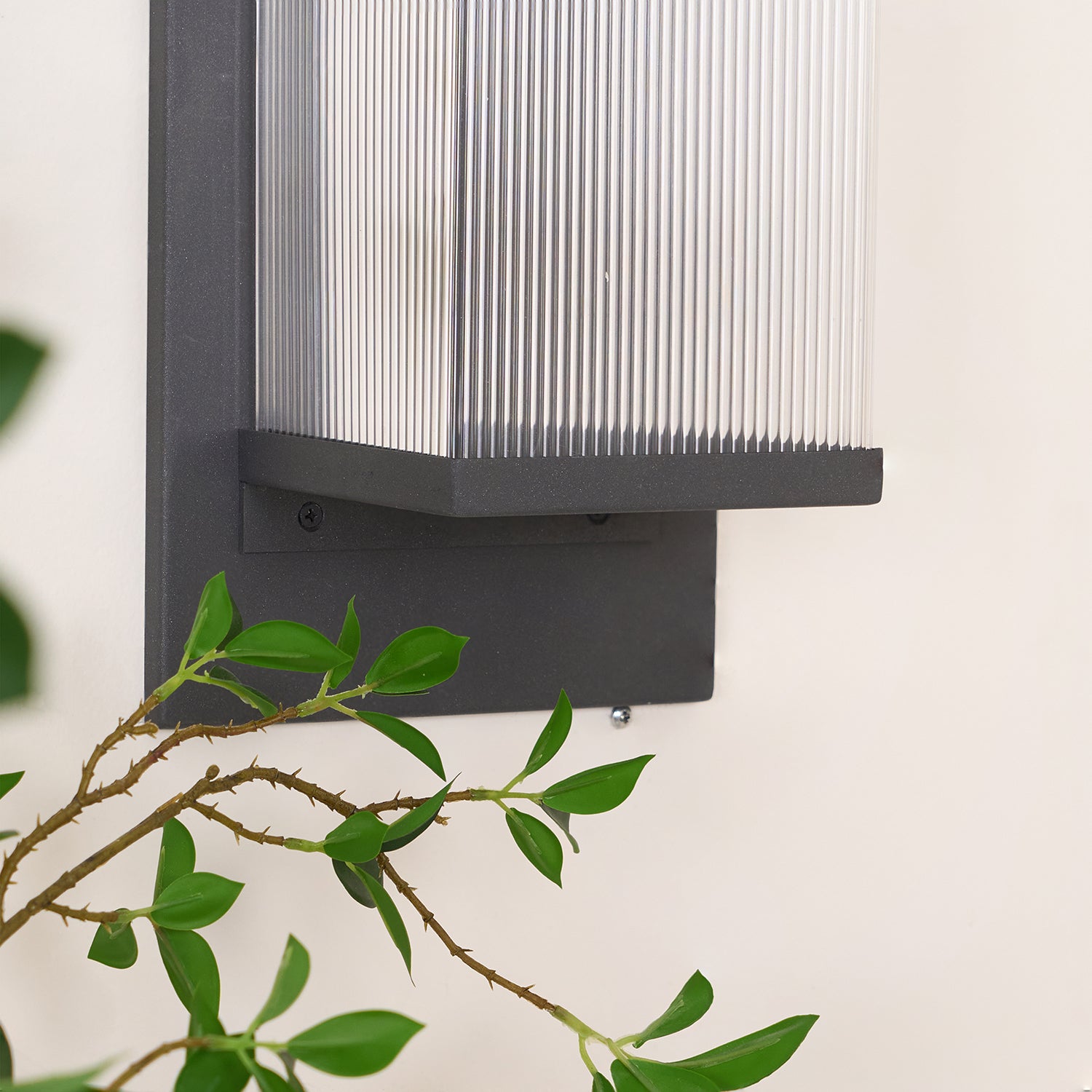 Corvian Dependable Unique Box Solar Outdoor Wall Lamp