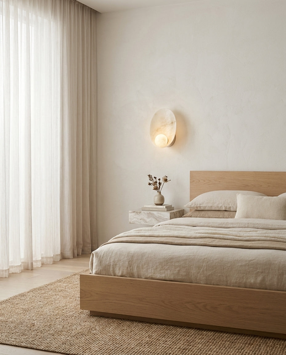 Quillstone Alabaster Wall Sconce