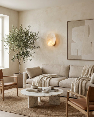 Quillstone Alabaster Wall Sconce