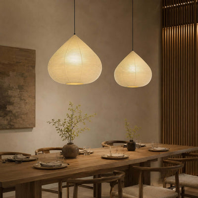 Onion Shape Paper Pendant Light