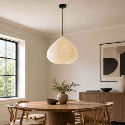 Onion Shape Paper Pendant Light