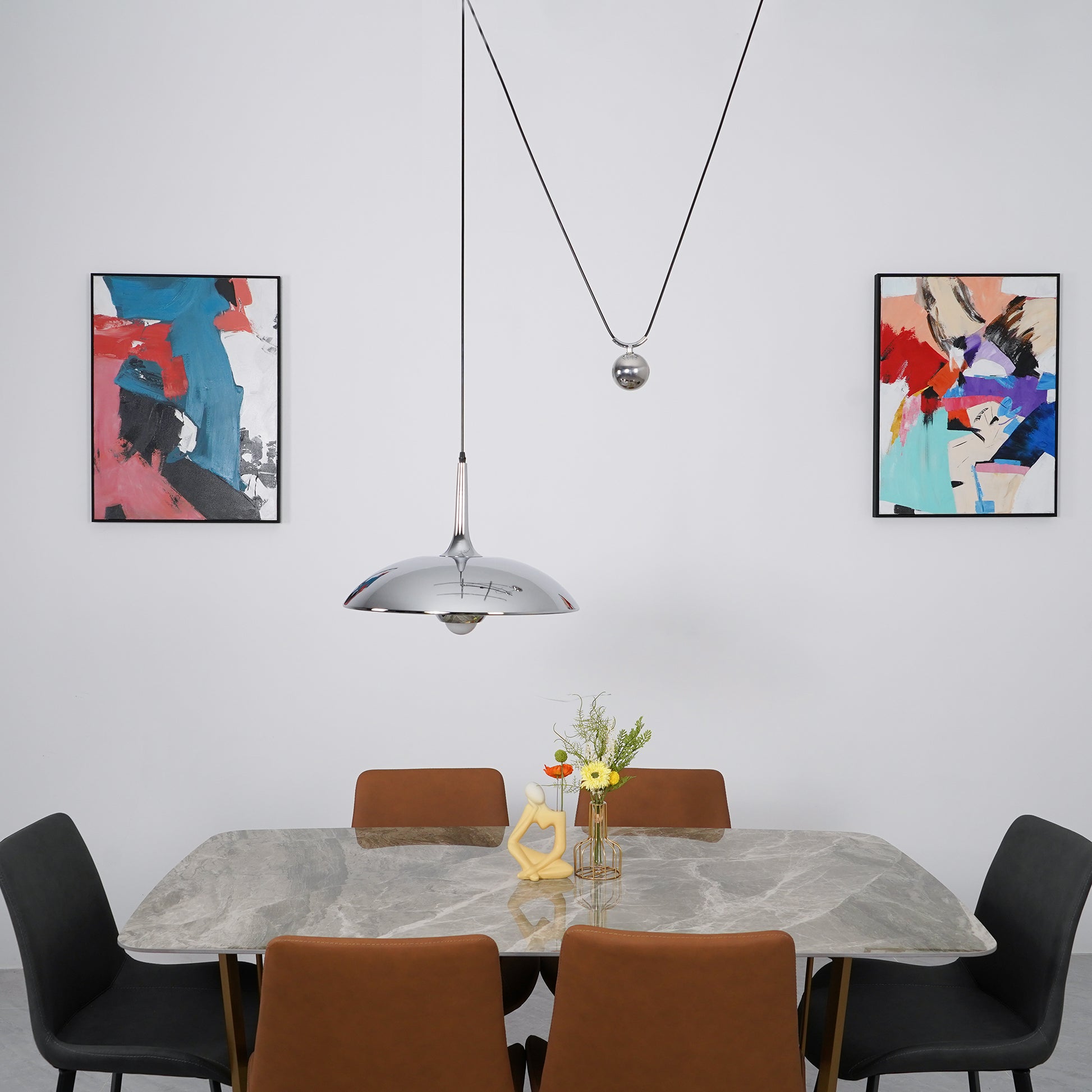 Virainenne Pendant Lamp Adjustable for Living Room