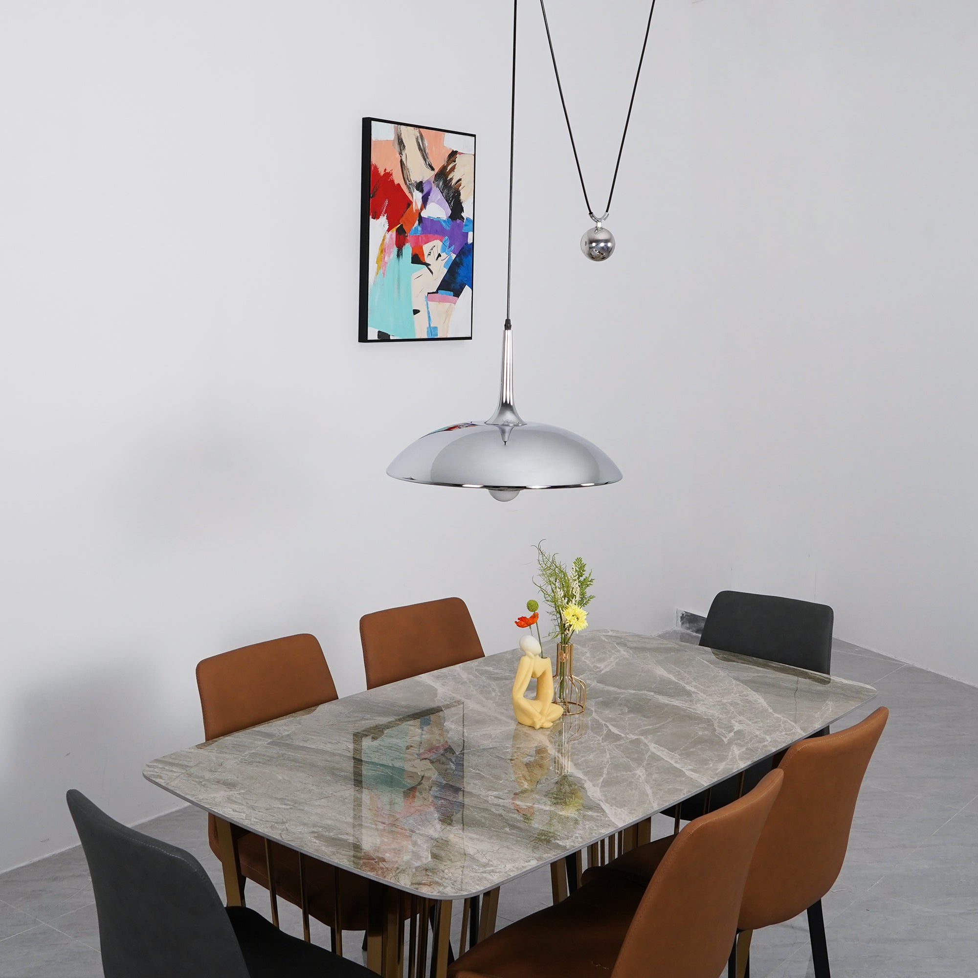 Virainenne Pendant Lamp Adjustable for Living Room