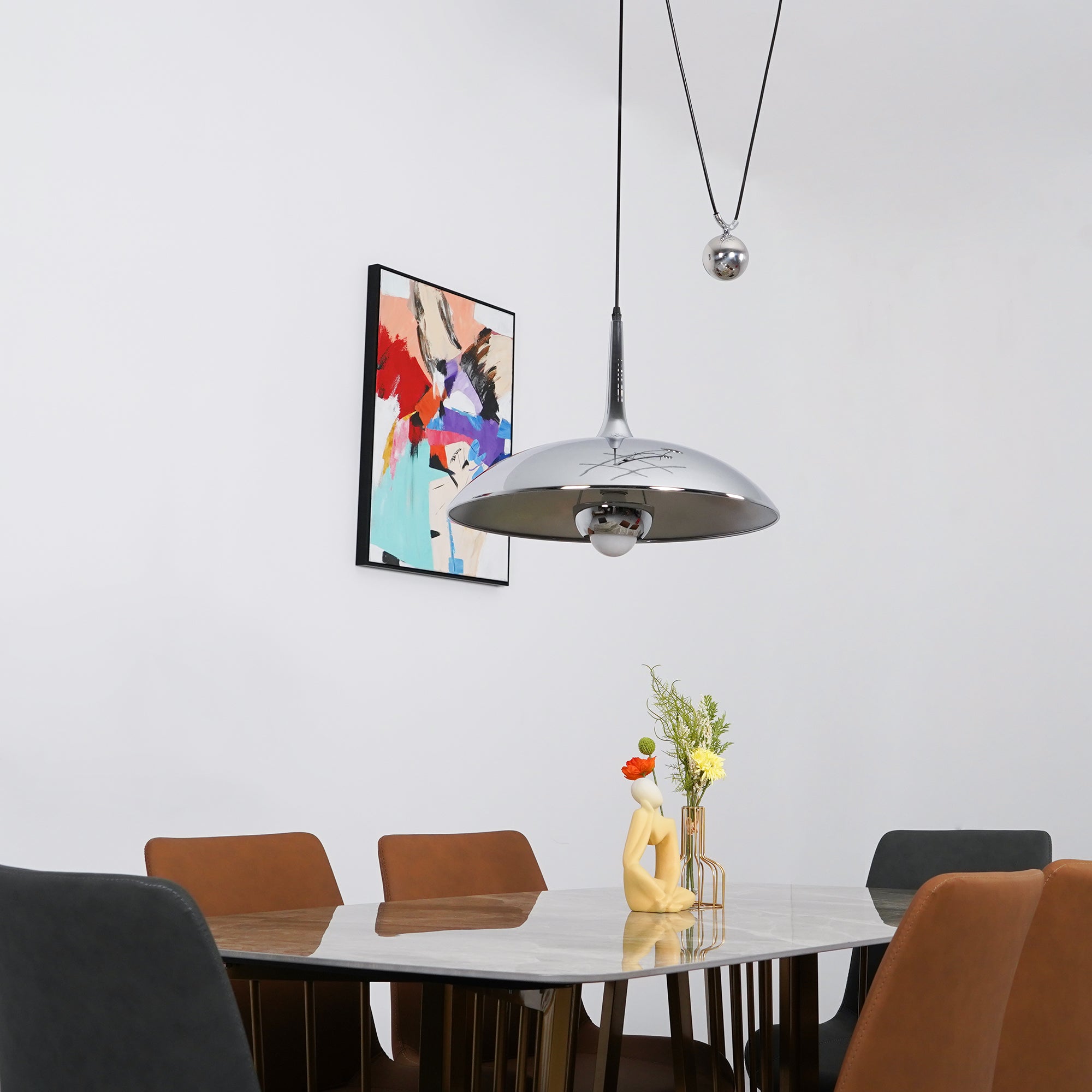 Virainenne Pendant Lamp Adjustable for Living Room