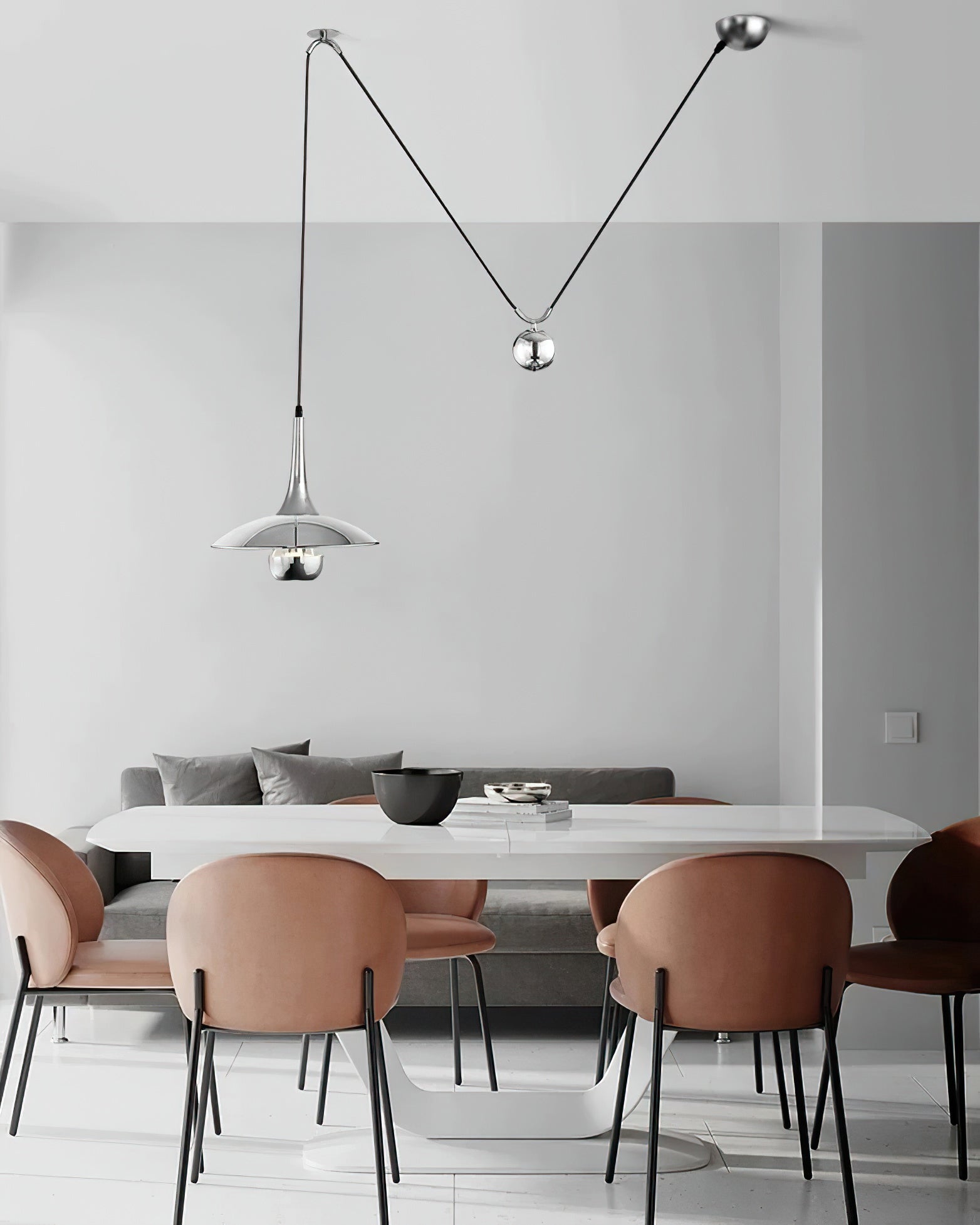 Virainenne Pendant Lamp Adjustable for Living Room