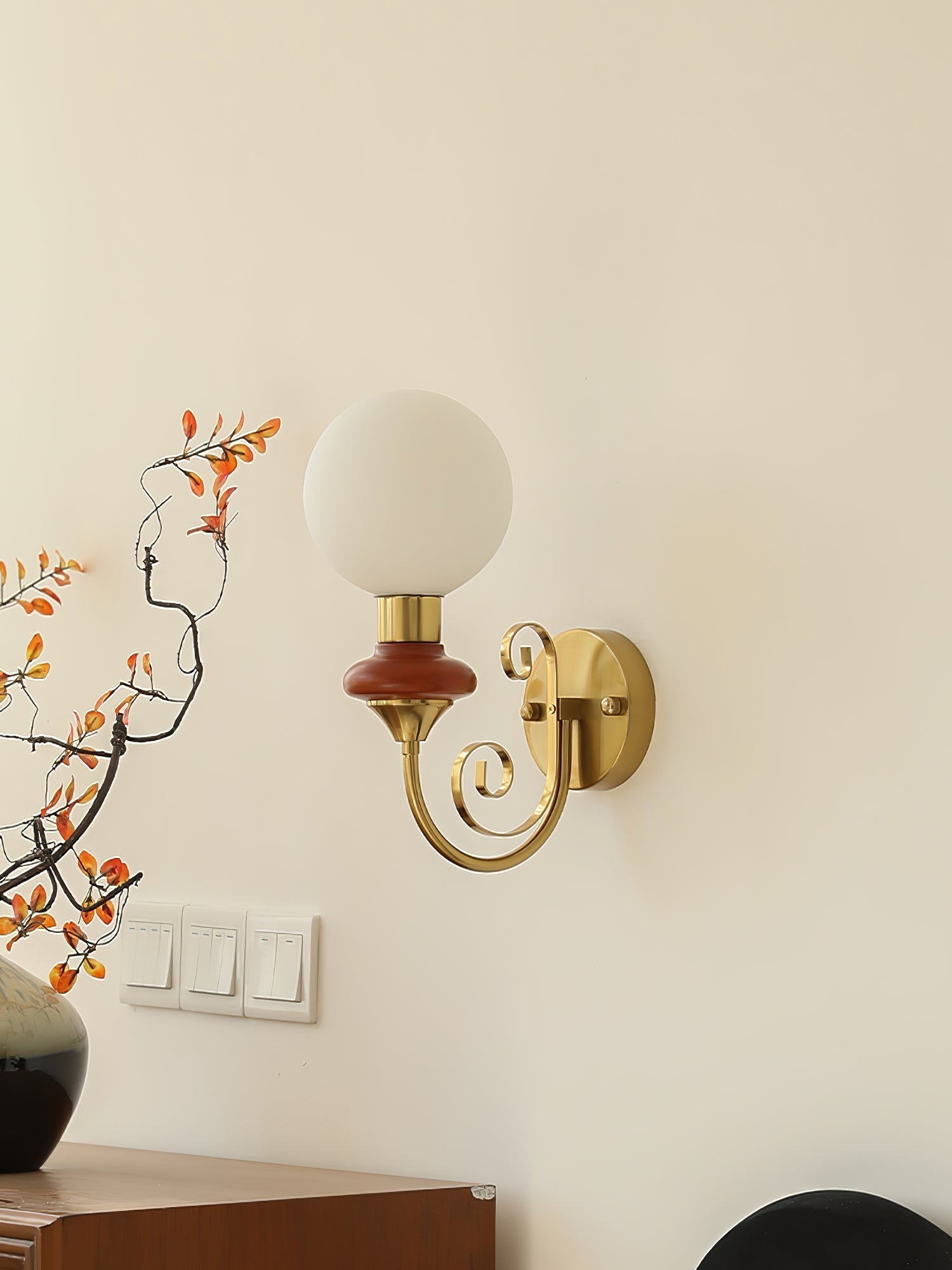 Bela Premium Nordic Art Glass Wall Lamp