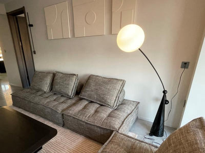 Ortalil Modern Arc Floor Lamp