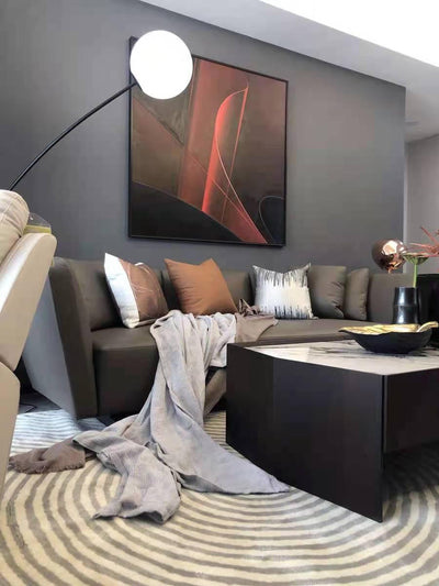 Ortalil Modern Arc Floor Lamp