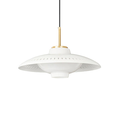 Evelo Pendant Lamp Opal Glass Wide Shade Classic