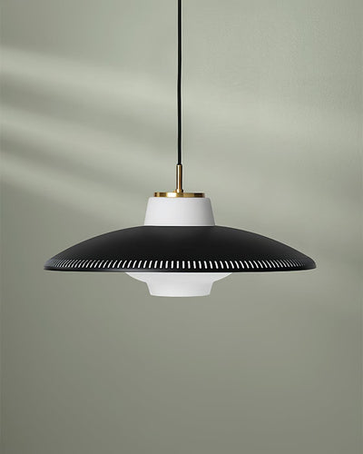 Evelo Pendant Lamp Opal Glass Wide Shade Classic