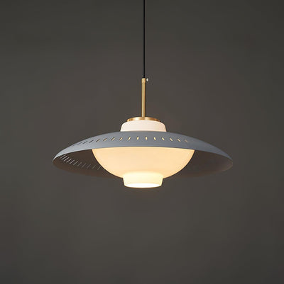 Evelo Pendant Lamp Opal Glass Wide Shade Classic