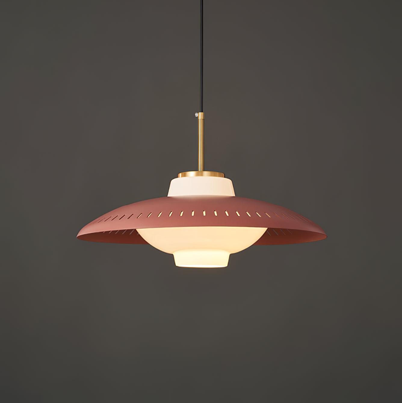 Evelo Pendant Lamp Opal Glass Wide Shade Classic