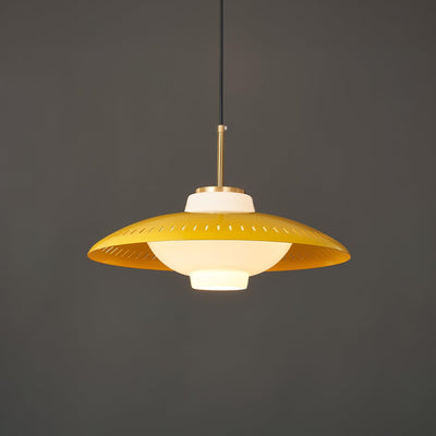 Evelo Pendant Lamp Opal Glass Wide Shade Classic