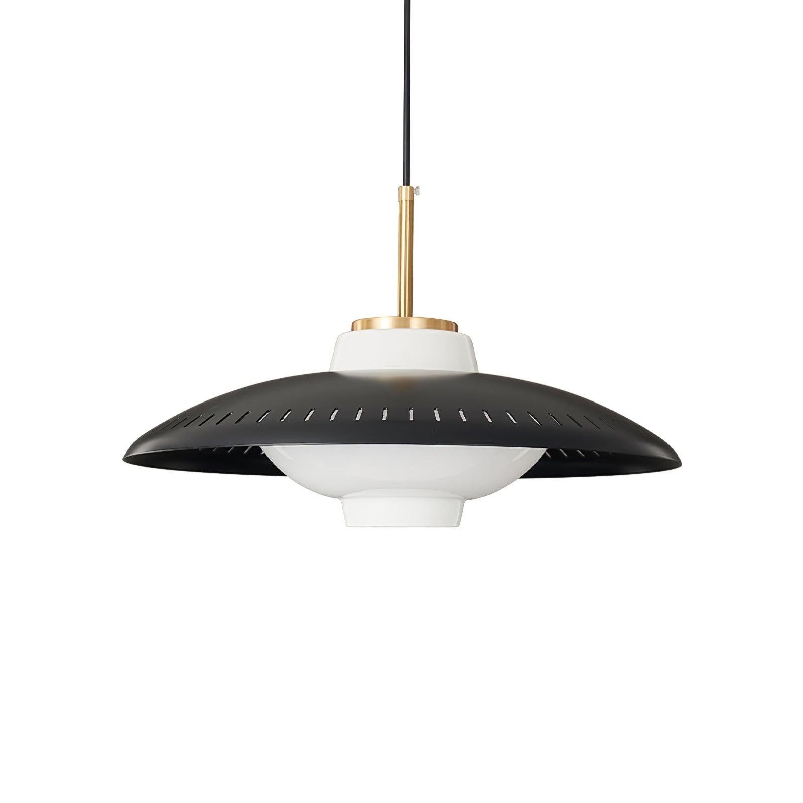 Evelo Pendant Lamp Opal Glass Wide Shade Classic