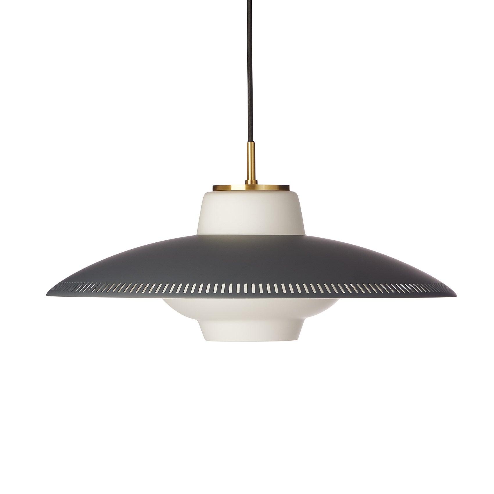 Evelo Pendant Lamp Opal Glass Wide Shade Classic