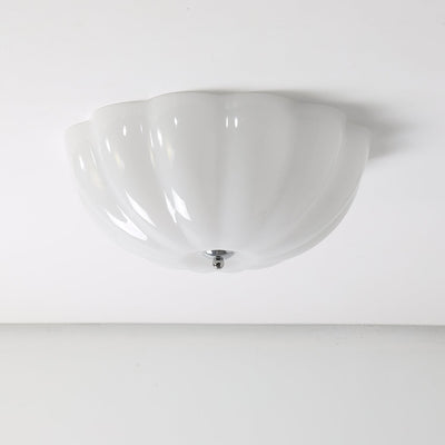 Uphaara Modern Minimalist Opal Shell Glass Ceiling Lamp
