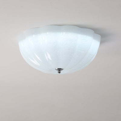Uphaara Modern Minimalist Opal Shell Glass Ceiling Lamp