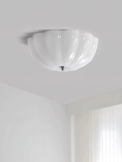 Uphaara Modern Minimalist Opal Shell Glass Ceiling Lamp